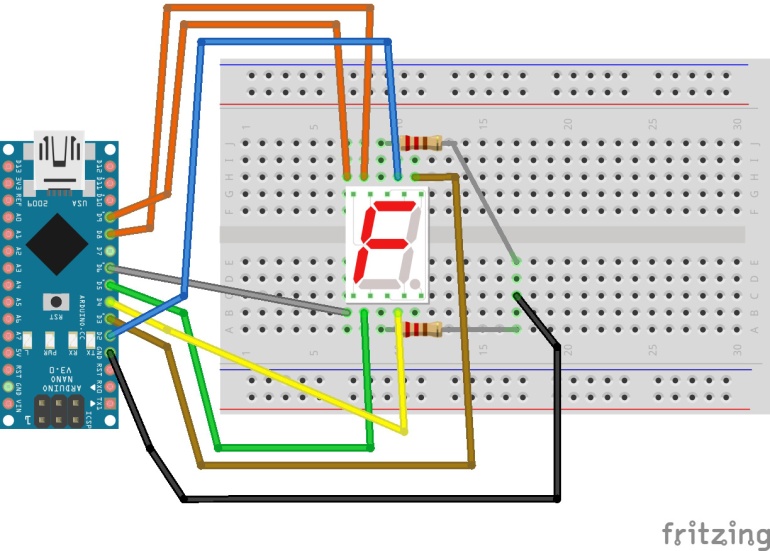 1-digit-7segment-display-common-cathode
